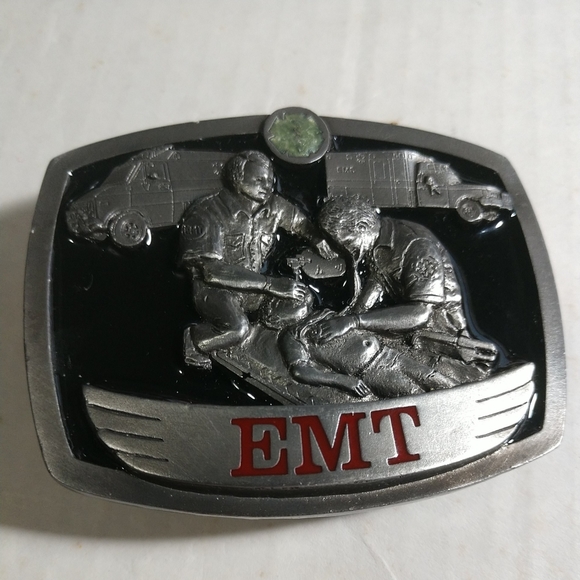 🆕EMT VINTAGE Belt Buckle "Last One"  Unisex Solid Pewter - Picture 2 of 16